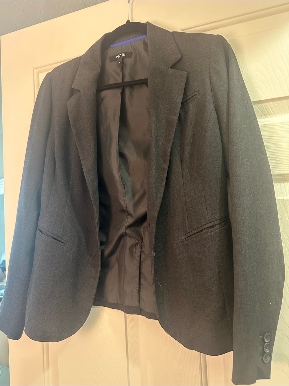 Apt. 9 Black Women's Tailored Blazer with Notched Lapels